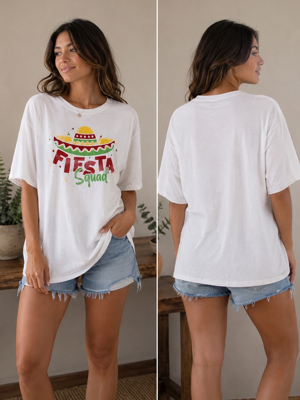 Mexican Fiesta Squad Shirt.  Size Large